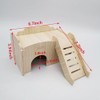 Wood Hamster House, Fun Tiny Hamsters Hideout, Detachable Hut for