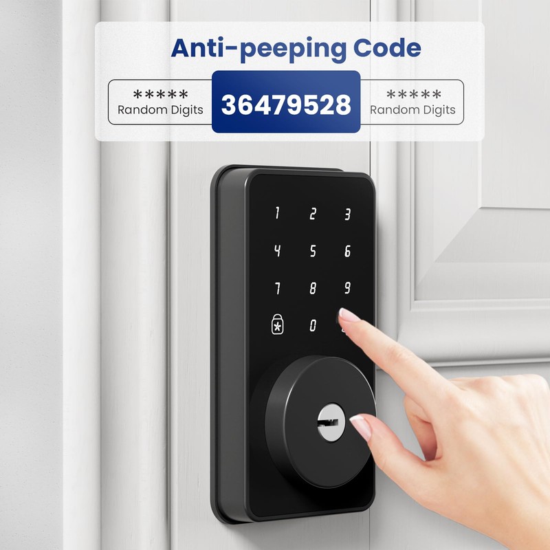 Biquole Keyless Entry Door Lock with Keypad-Electronic Door Lock with