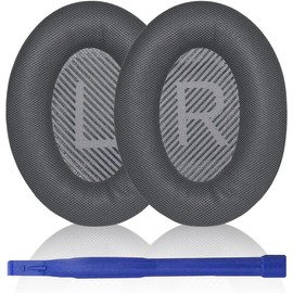 Aiivioll QC45 Replacement Ear Pads Cushions Earpads for Bose QC45 Wireless Headphones Softer Leather High-Density Noise Cancelling Foam,Earpads Repair Part（Gray）