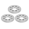 3Pcs Spur Gear 8 Holes Aluminium 4mm Thickness 14mm Centre