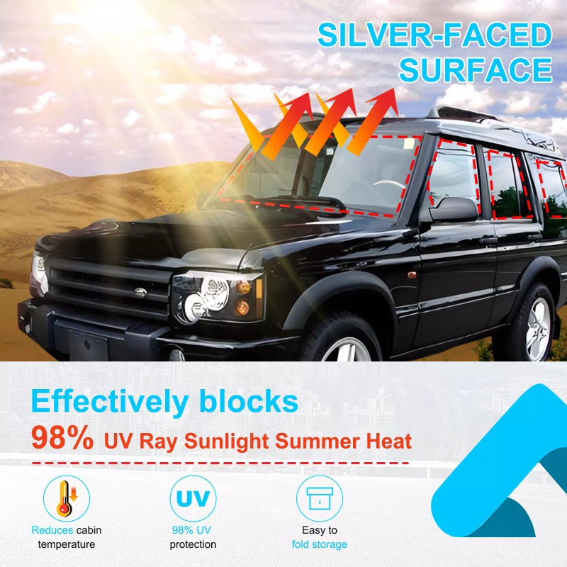 auguisy-motortrim 14pcs Window Sunshade Visors Full Set UV Block For