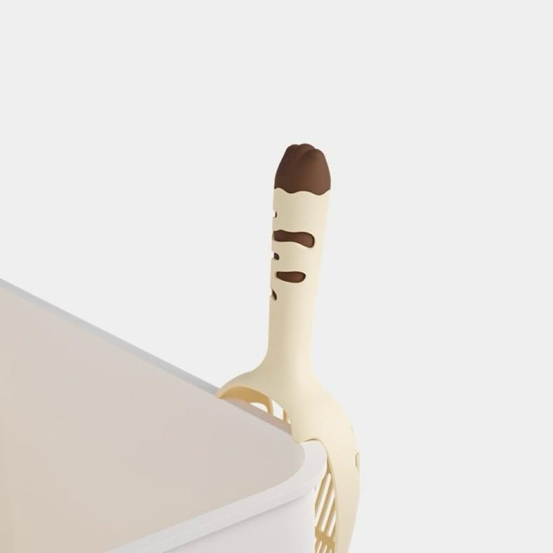 Qi7iQ Cat Litter Scoop with Ergonomic Handle, Large Sifter, (2)