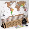 Landmass Scratch Off Map Of The World - Premium World