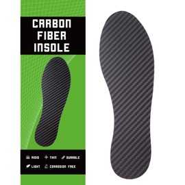 Carbon Fiber Insole for Men Women Carbon Fiber Foot Plate Insert Rigid Support for Turf Toe Morton Extension Hallux Rigidus Broken Toe (Insole Length 250mm - Men's 7.5 / Women's 8.5, 1 Pc)