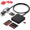 BENFEI Memory Card Reader, BENFEI 4in1 USB USB-C to SD