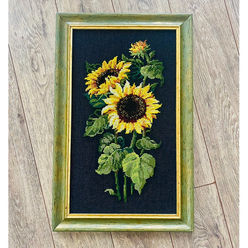 RIOLIS Sunflowers Counted Cross Stitch Kit-9.75"X19.75" 10 Count
