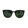 Vintage Retro Unisex Sunglasses Square Frame Retro Rewind Matte Black
