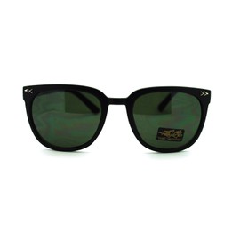 Vintage Retro Unisex Sunglasses Square Frame Retro Rewind Matte Black
