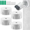 WANDGU 4 Pieces Camera Junction Box: Hemispherical Surveillance Camera Mounting