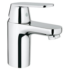 Grohe 3287700A Eurosmart Cosmopolitan Single-Handle Single-Hole Bathroom Faucet Without Pop Up, 1.2 GPM, S-Size, Starlight Chrome