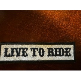 SOA “Live To Ride” Sew On Or Iron  on biker vest patches