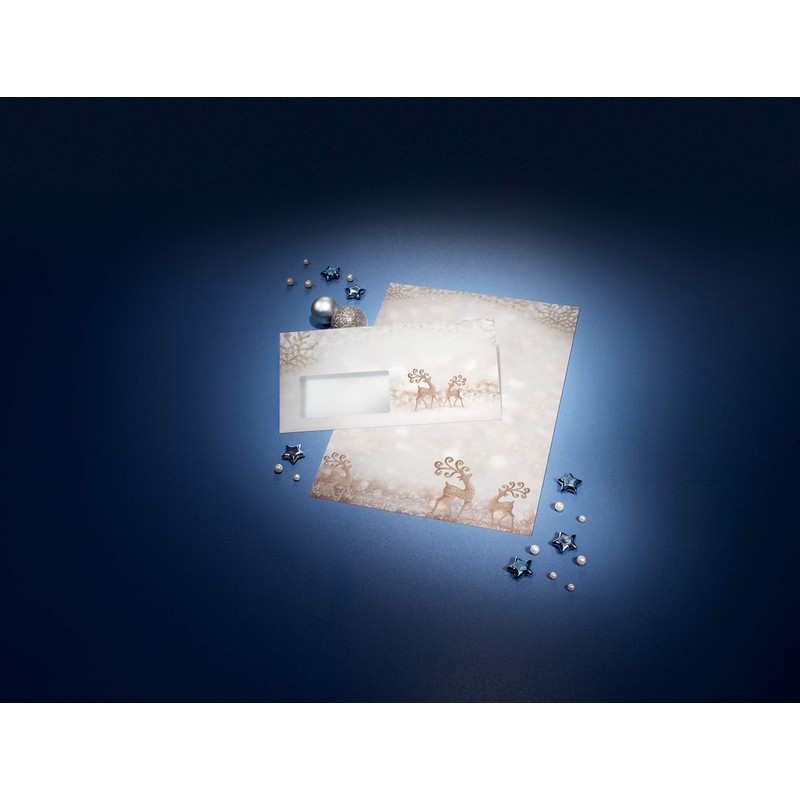 SIGEL DU228 Envelopes Christmas | in Atmospheric Design with Reindeer