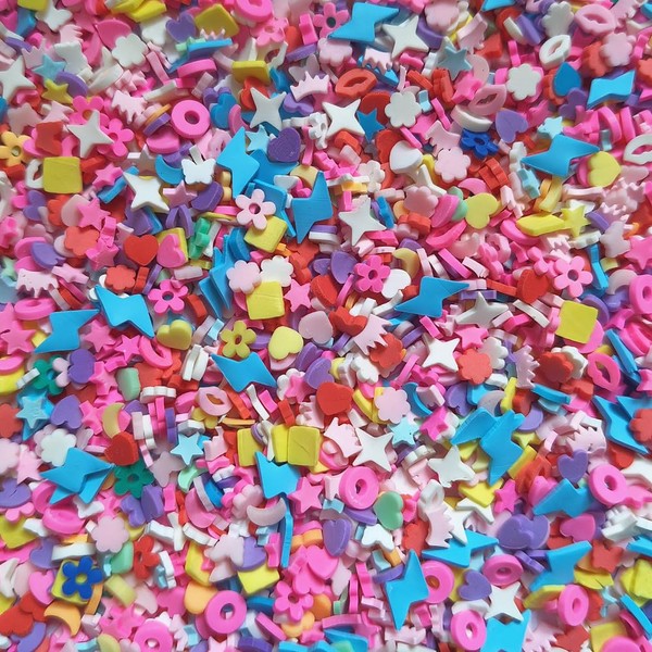 40g Mini Mix Fimo Polymer Slices Lips Stars Art Design