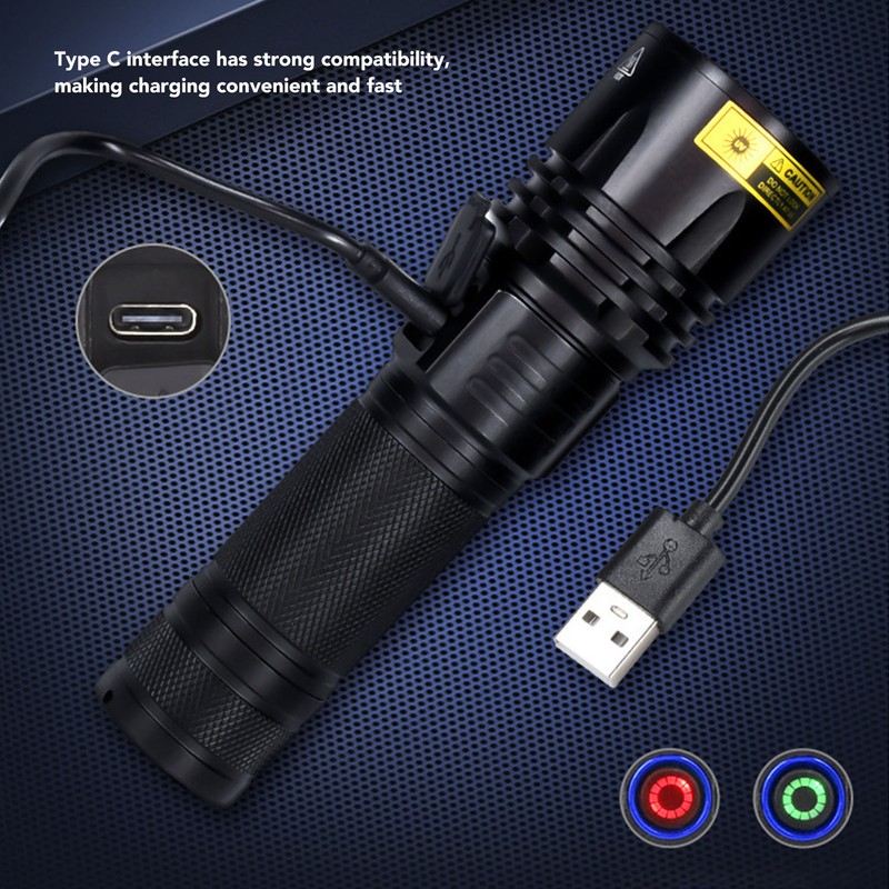 SV50 20W 365nm Flashlight Rechargeable Blacklight Flashlight for Detecting Forged