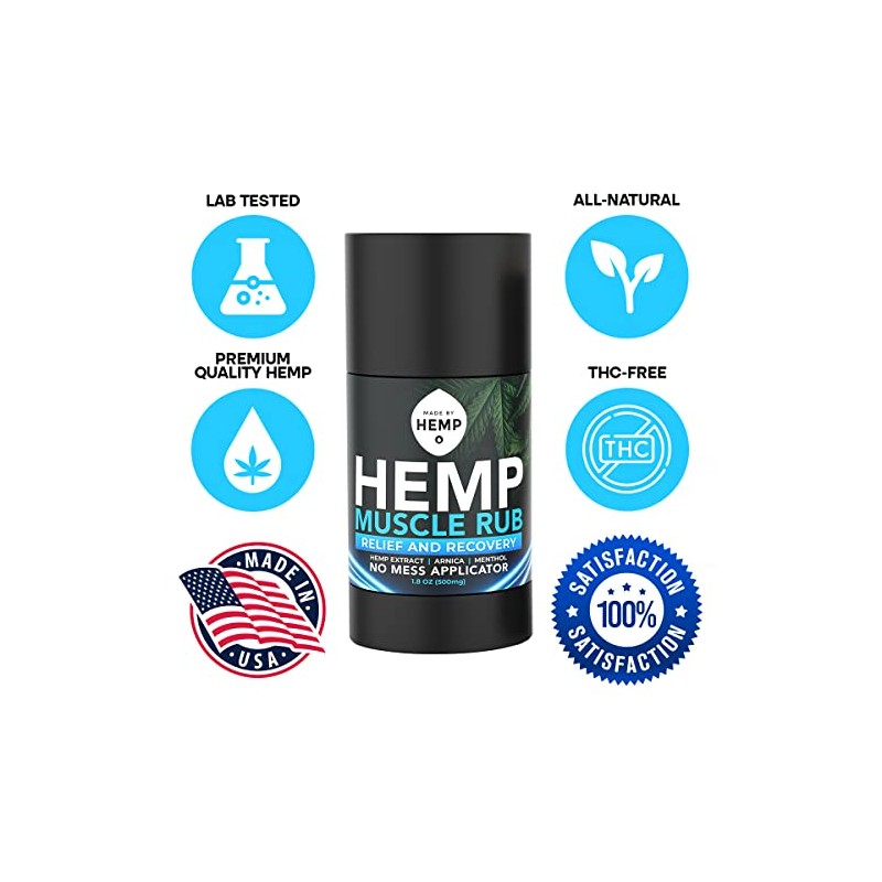Hemp Roll On Post Workout Muscle Relief Stick for Muscles