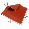 Silicone Rubber Sheet High Temp Solid Red/Orange Commercial Grade 16"