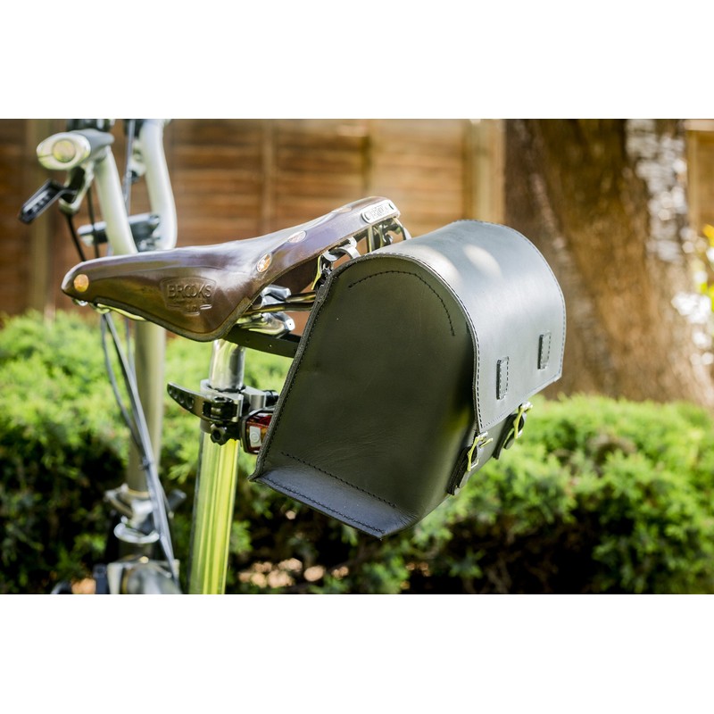 London Craftwork Bicycle Bag Real Leather Saddle Bag Handlebar Bag
