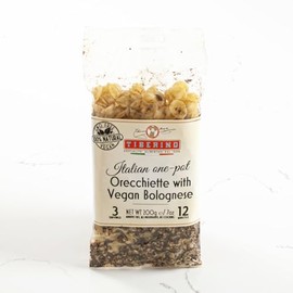 Tiberino Italian One-Pot Meal - Orecchiette Vegan Bolognese (7 ounce)