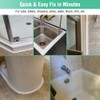 White Caulk Tape Bathroom Easy DIY Sealant Solution Peel &
