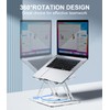 MCHOSE Acrylic Laptop Stand for Desk with 360 Rotating Base