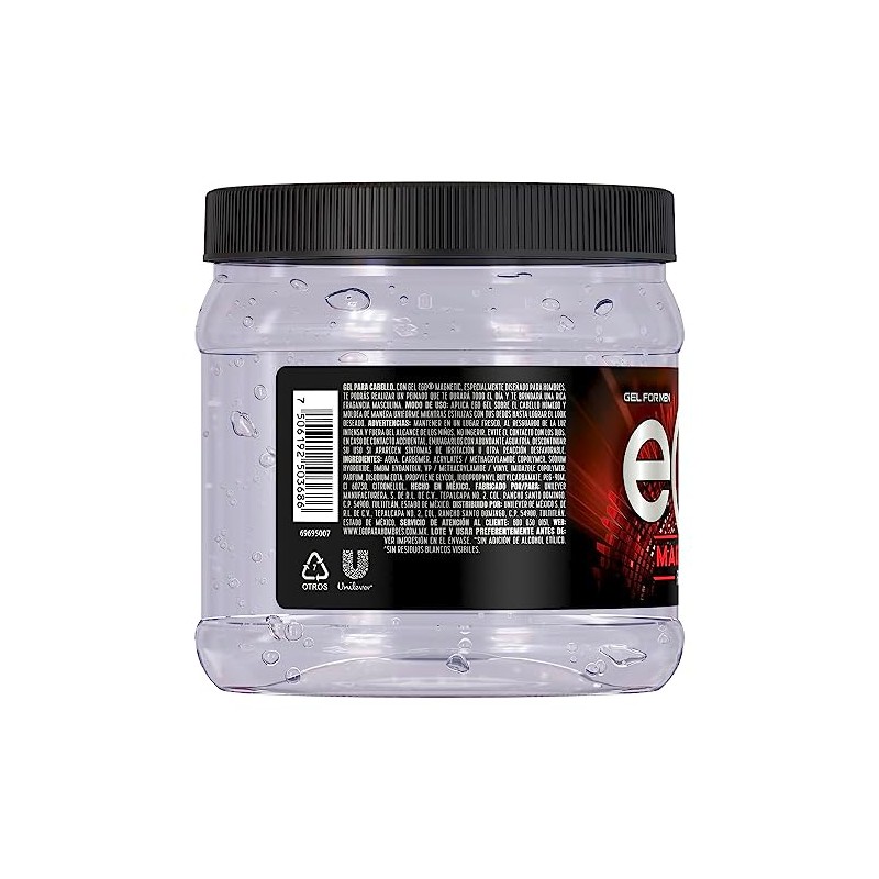 eGo Gel Cabello Diez, Gris, 950 ml