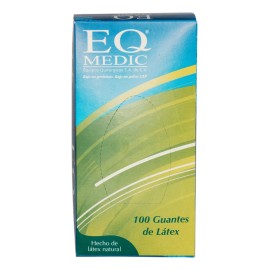 Eq Medic 100 Guantes De Latex Quirúrgico Eq Medic Talla M