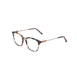 Calabria Ernest 4859 Cat-Eye Blue Light Blocking Reading Glasses +1.00 Blue Rose Plum Yellow Tortoise Havana Silver Women