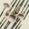 14-Piece Makeup Brush Set with Foundation Brush 14-Piece Brush Set - Green