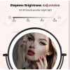 Vanity 7inch Mirror with Lights Rechargeable 1x/10x Double Sided Mirror