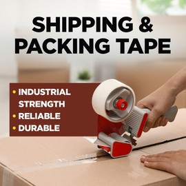Scotch® Commercial Grade Shipping Packaging Tape 1.88 in x 54.6 yd with Heavy Duty Dispenser