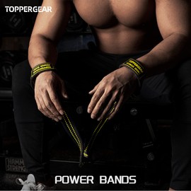 TOPPERGEAR Power Band Wrist Strap Heavy Weight (Black)