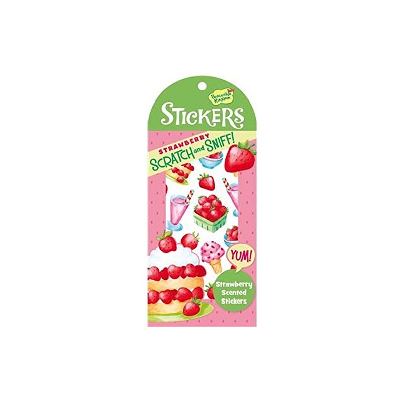 STRAWBERRY SCRATCH AND SNIFF STICKER