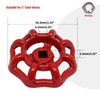 generic 2pcs Round Valve Handle Replacement Gate Valve Hand Wheel,Suitable
