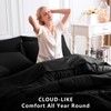 CozyLux Full Size Comforter Sets Black, 7 Pieces Bed in