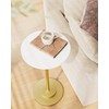 Masupu Drink Table, Round Side Table for Small Spaces, Pedestal