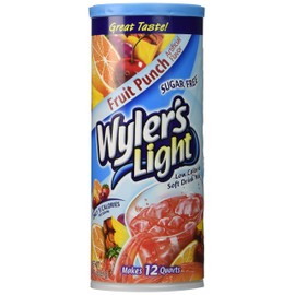 Wyler's Light Soft Drink Mix, Fruit Punch, 3.13-Ounce (Pack of 6)