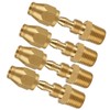 Xastro 4PCS Air Hose Repair Fitting, Brass Pneumatic Fitting For