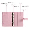 7JI Macaron Binder A6 PU Leather Notebook Binder with 6