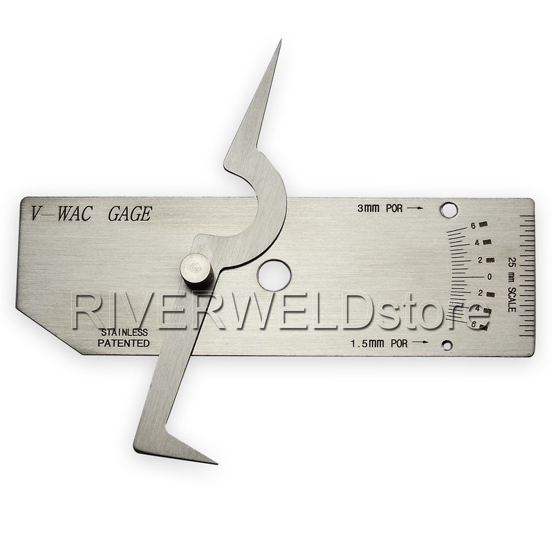 RIVERWELD V-WAC Single Weld Gage Welding Inspection Thread Gauge Metric