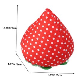 TEHAUX 6Pcs Compact Strawberry Pin Cushions Cute Sewing Needlework Accessories for Quilting Crafting and Practical for DIY Projects Present for Sewing Enthusiasts