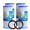 Compatible Filters for GXWH30C, GXWH35F, GXWH40L Replacement Pleated Filter Cartridges,