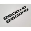 2PCS 2500HD 2500 HD Nameplates Emblems 3D Decal Badges Letter