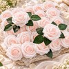 25-Piece Artificial Rose Flowers for DIY Arrangements – Stemmed Faux