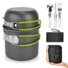 Udbrud Camping Cookware Set, Portable Camping Crockery Set, Ultralight Camping