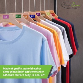 Royal Green Removable Stickers No Residue Price Tag Stickers Removable 2.5cm x 1.6cm - Color Coding Sticker - File Folder Removable Labels - Rectangle Labels Neon Yellow - (25.5 mm x 16 mm) - 550 Pack