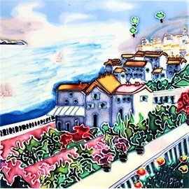 Continental Art Center Decorative Ceramic Art Tile BD-00056 8"x8" - European Scenery