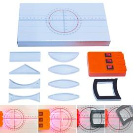 EXBEPE Physics Optics Experiment Set Prisms Convex Lens Triple Laser Refraction School Light Refraction Reflection Learning Educational Science Kits