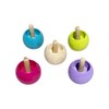 GICO Wooden Reversing Spinning Top Set with 4 Pastel Colours,