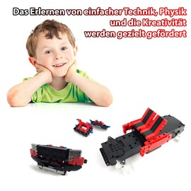 RC Remote Controlled Car from CADA Building Block Set, Sports Car Plug-In Kit DIY Toy, Model Kit Racing Car Vehicle Made of Clamping Blocks, Technical Kit for Children, Adults, Beginners and