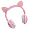 Cute Cat Ear Glowing Wireless Bluetooth Headphone HIFI Sports Folding